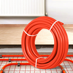 VEVOR 1000Ft PEX Tubing Pipe 1/2" PEX Tubing Oxygen Barrier Radiant Floor PEX Pipe Radiant Heat Floor Heating Plumbing