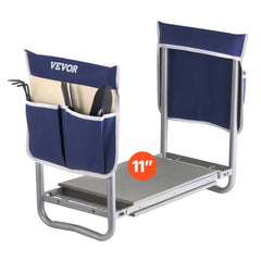VEVOR Garden Kneeler and Seat, 11 in Wide Kneeling Pad, Heavy Duty Garden Kneeling Stool, Folding Garden Seat with 2