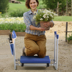 VEVOR Garden Kneeler and Seat, 11 in Wide Thick Kneeling Pad, Heavy Duty Garden Kneeling Stool, Folding Garden Seat