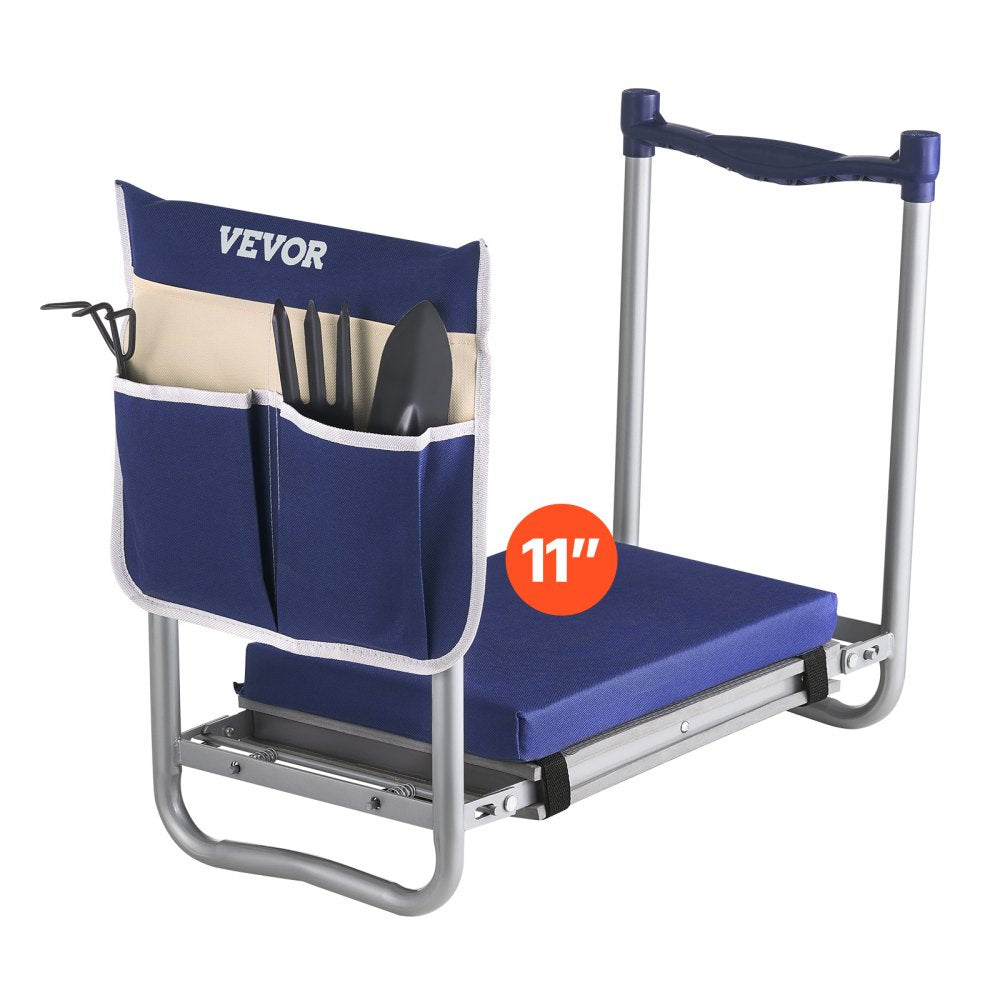 VEVOR Garden Kneeler and Seat, 11 in Wide Thick Kneeling Pad, Heavy Duty Garden Kneeling Stool, Folding Garden Seat