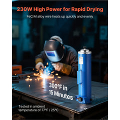 VEVOR Portable Welding Rod Oven, 10LBS Capacity Electrodes Drying Oven 230W 120V, 86℉ to 302℉ Adjustable Welding Rods