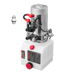 VEVOR 4 Quart Hydraulic Power Unit, Single Acting Dump Trailer Pump, 3200 PSI Max Relief Pressure & 0.91 GPM Flow Rate