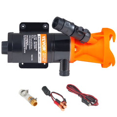 VEVOR RV Portable Macerator Pump, 12V, 12GMP Quick Release RV Waste Pump, RV Sewage Sewer Pump with Detachable Quick