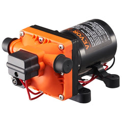 VEVOR 12V Diaphragm Pump, 3 GPM (11.36 L/min), 4-Chamber 12 Volt DC Water Pump with Automatic Pressure Switch 40-100