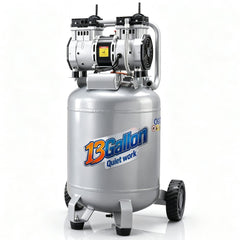 VEVOR 13 Gallon Air Compressor, 2HP 4.6 SCFM@90PSI Oil Free Air Compressor Tank, 66dB Ultra-Quiet Compressor for Tire