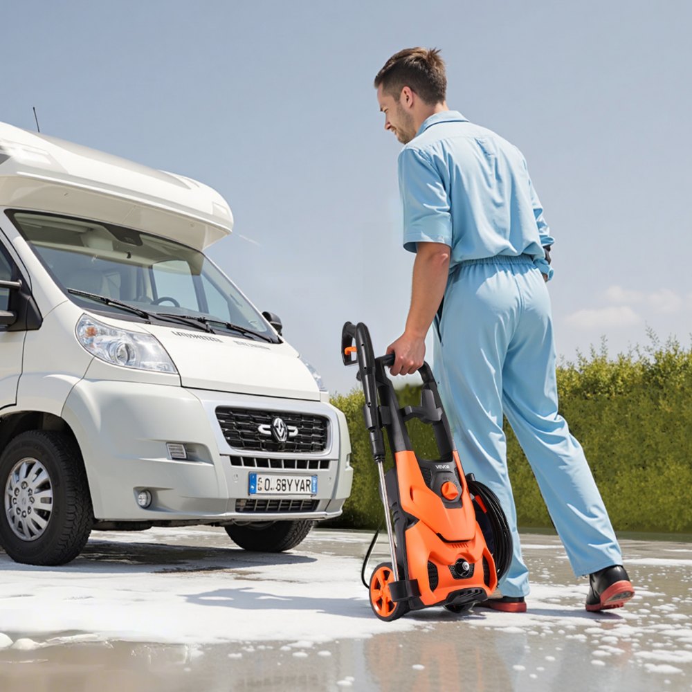 VEVOR Electric Pressure Washer, Max 4200 PSI and 2.8 GPM, High Power Pressure Cleaning Machine with 4 Quick Connect
