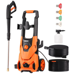 VEVOR Electric Pressure Washer, Max 4200 PSI and 2.8 GPM, High Power Pressure Cleaning Machine with 4 Quick Connect