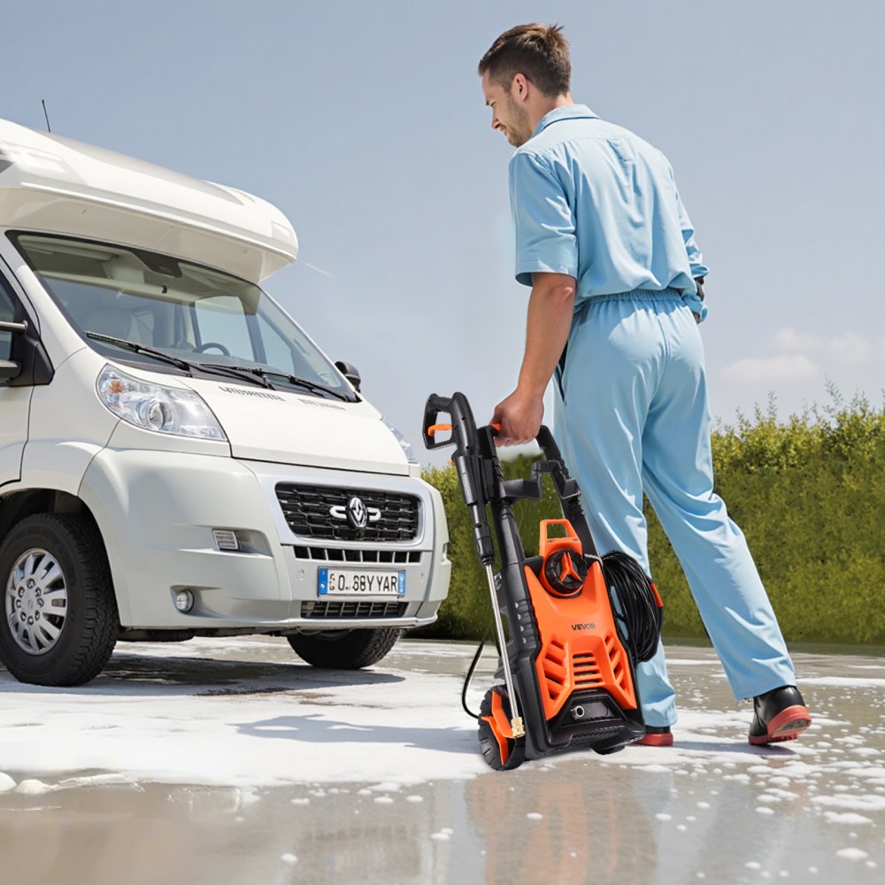 VEVOR Electric Pressure Washer, Max 4500 PSI and 3.2 GPM, High Power Pressure Cleaning Machine with 4 Quick Connect