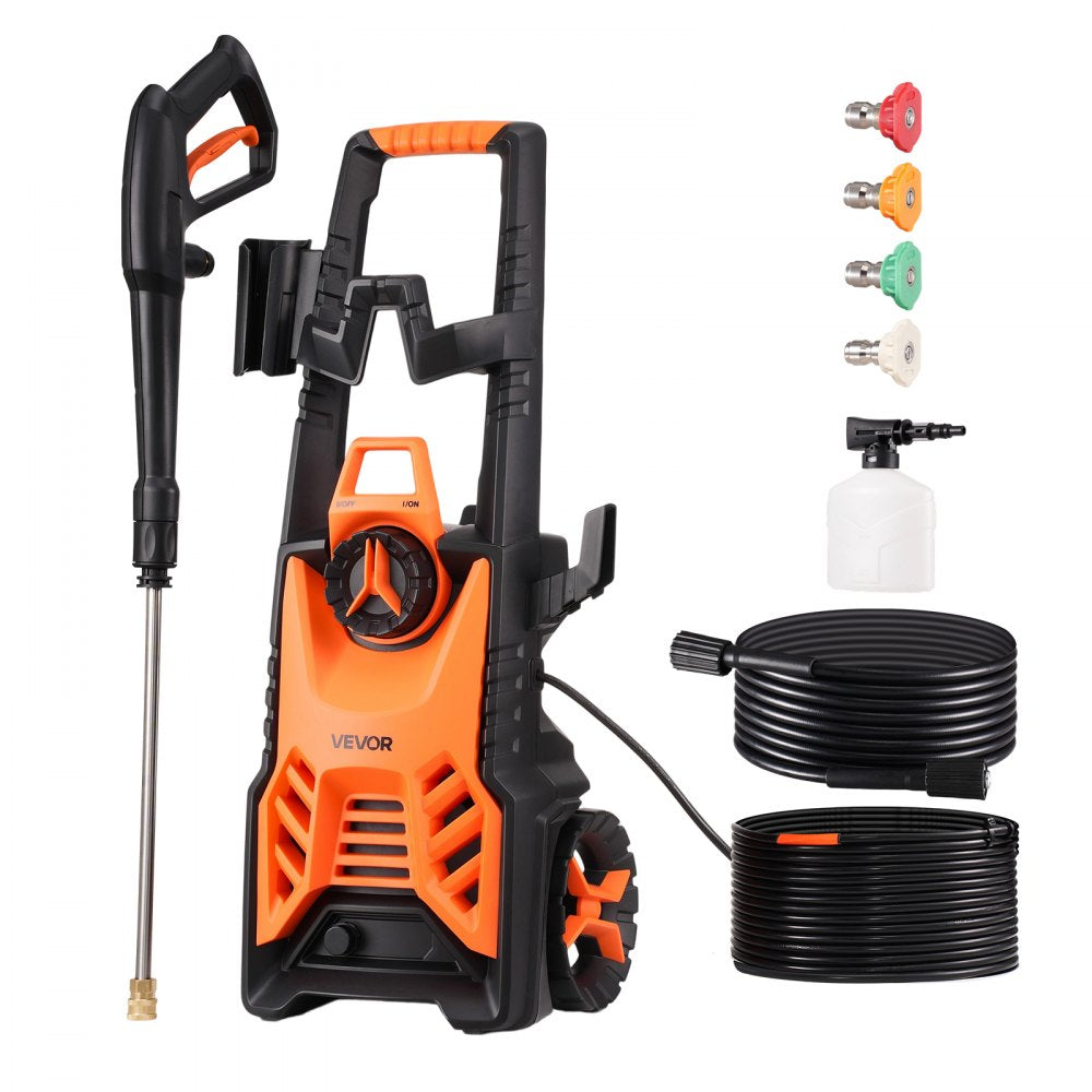 VEVOR Electric Pressure Washer, Max 4500 PSI and 3.2 GPM, High Power Pressure Cleaning Machine with 4 Quick Connect