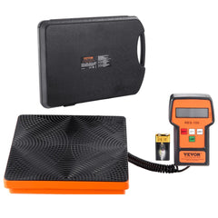VEVOR Refrigerant Scale 220 LBS HAVC Charging Recovery Freon Scale, with Wired Remote Control, 5g High Precision