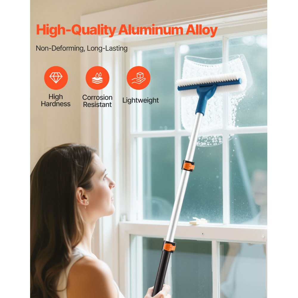 VEVOR Telescopic Extension Pole, 1.76-4 FT Multi-Purpose Extendable Pole, Sturdy Aluminum Alloy Paint Pole Extension