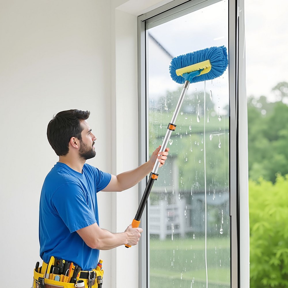VEVOR Telescopic Extension Pole, 1.76-4 FT Multi-Purpose Extendable Pole, Sturdy Aluminum Alloy Paint Pole Extension