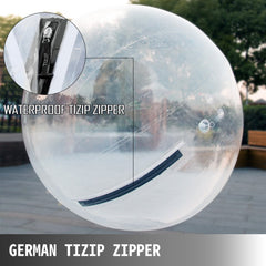 2M Walk on Water Walking Ball Roll Inflatable Zorb Ball w/ German Zipper PVC - 2 m/78.7"