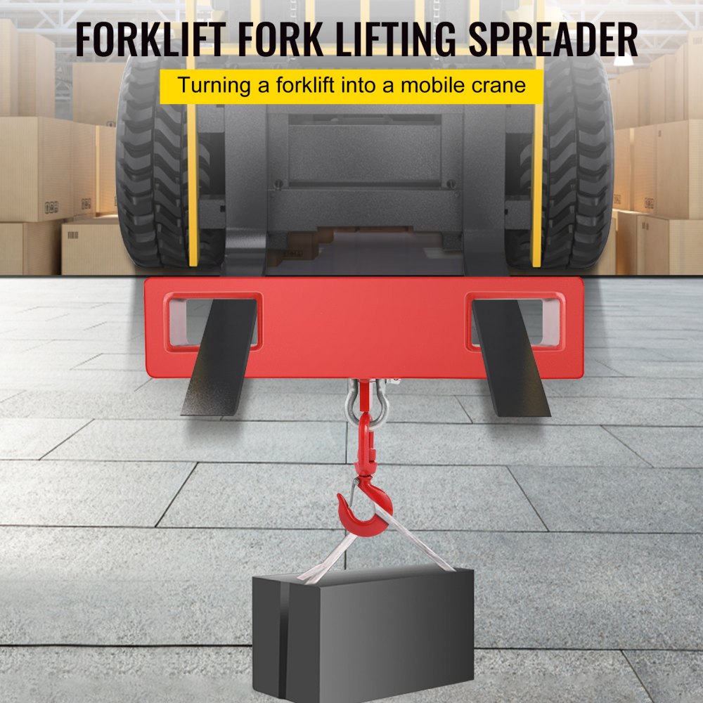 Titan Forklift Lifting Hoist Swivel Hook Mobile Crane 4400 lb. capacity lift - 4400LBS