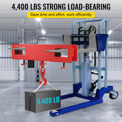 Titan Forklift Lifting Hoist Swivel Hook Mobile Crane 4400 lb. capacity lift - 4400LBS