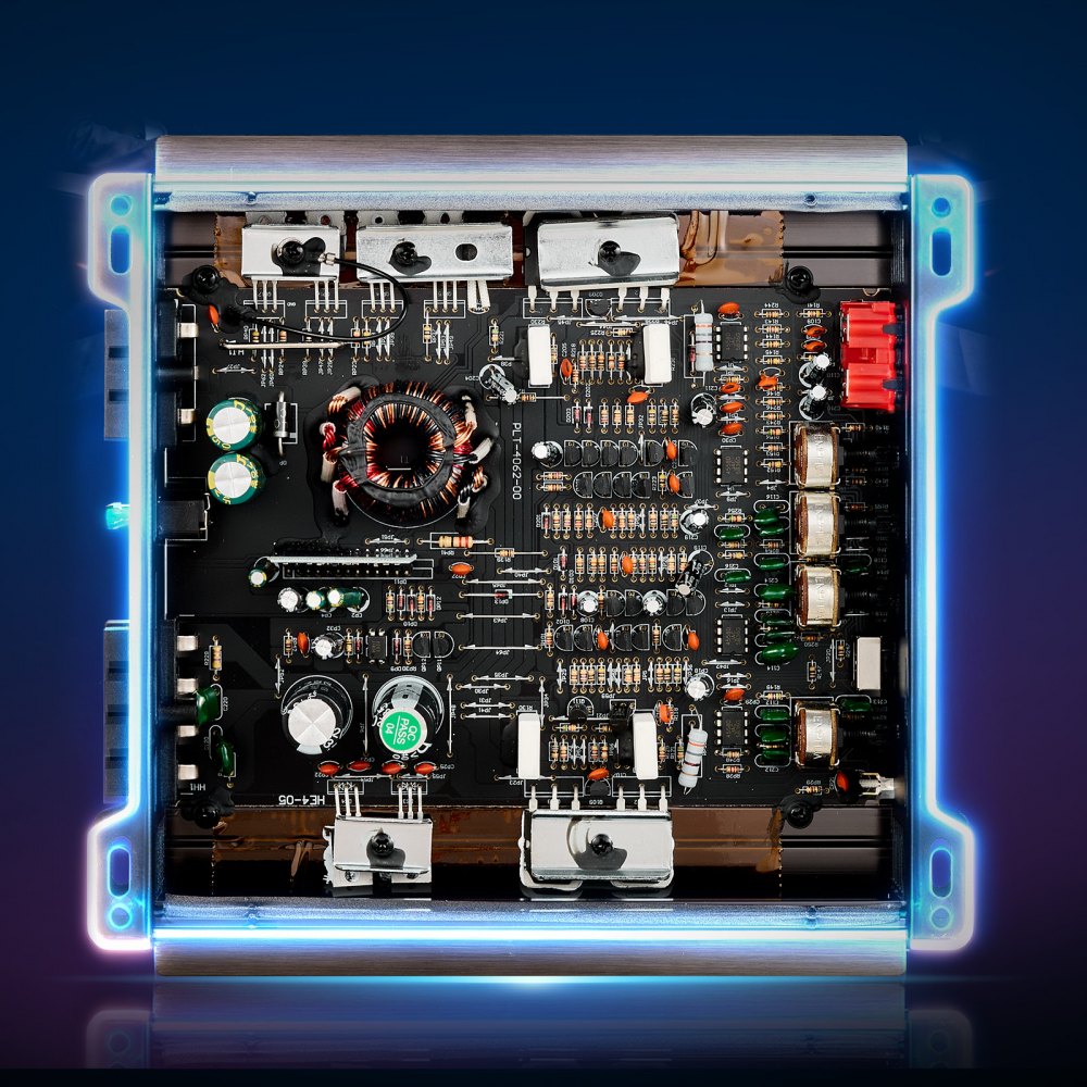 VEVOR 2 Channel Car Audio Amplifier 2 Ohm Stable Bridgeable Class A/B Full Range Stereo Amp Max Power 2 x 300W @ 4 Ohm