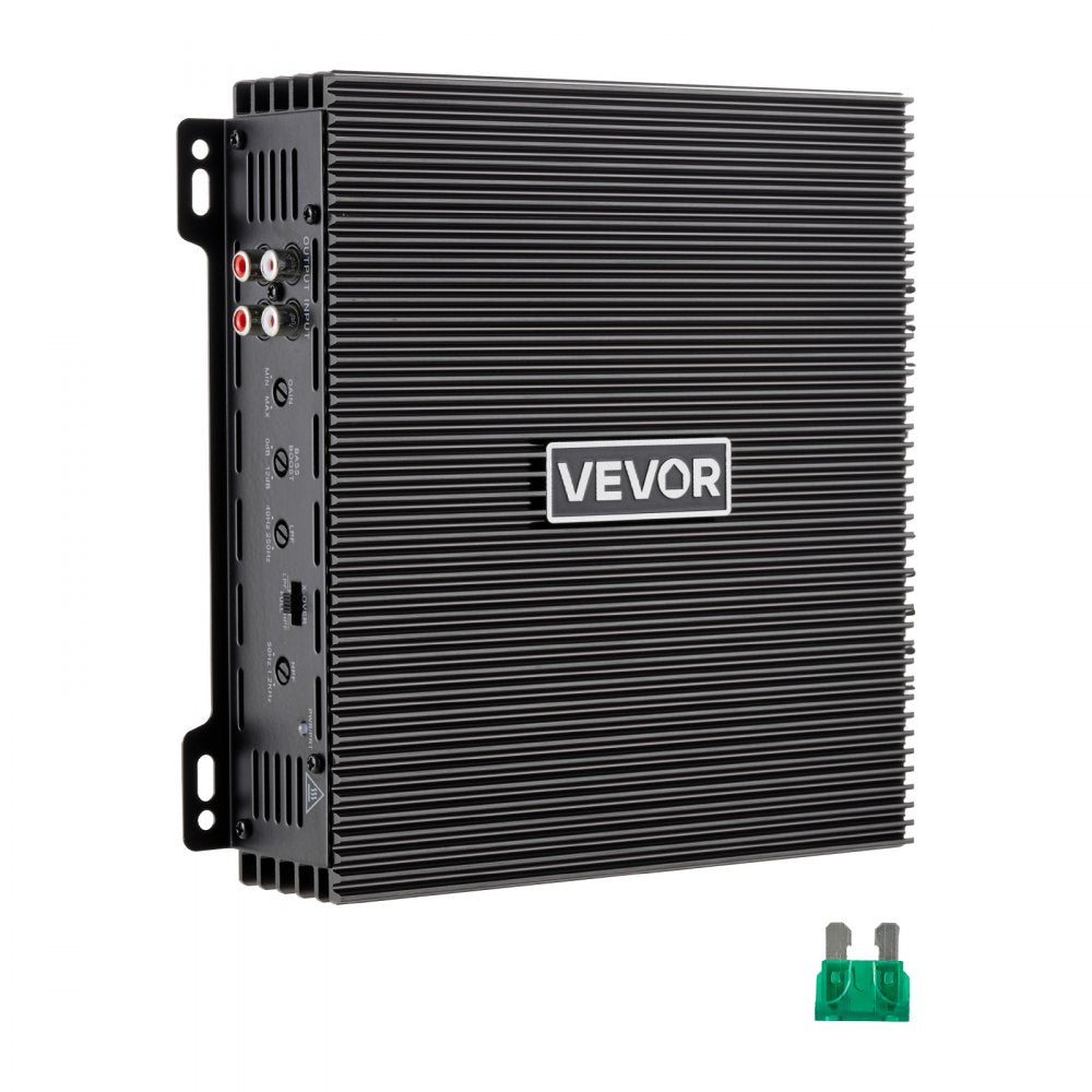 VEVOR 2 Channel Car Audio Amplifier 2 Ohm Stable Bridgeable Class A/B Full Range Stereo Amp Max Power 2 x 300W @ 4 Ohm