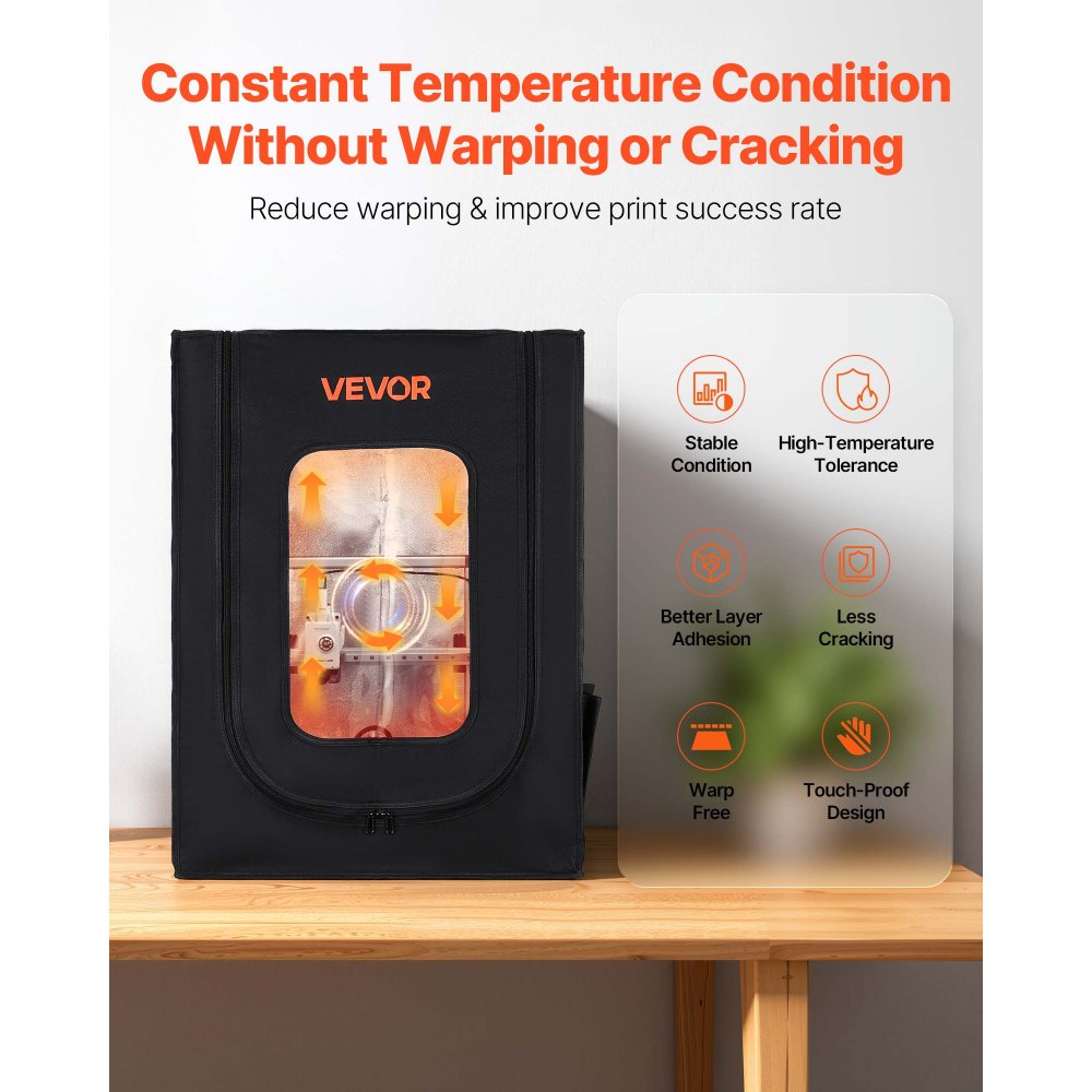 VEVOR 3D Printer Enclosure, Dustproof Waterproof Oxford Cloth 3D Printer Tent, Constant Temperature Protective Case