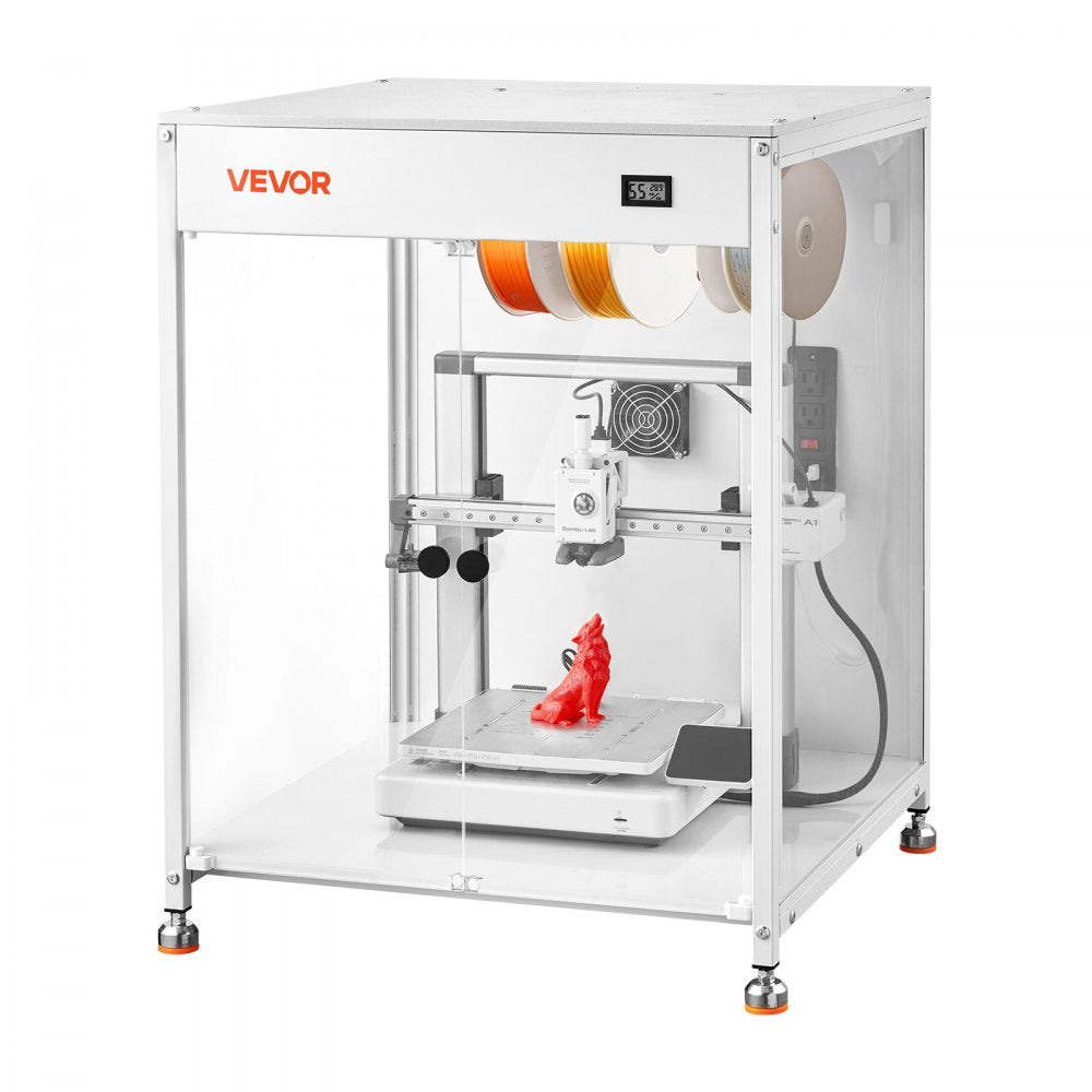 VEVOR 3D Printer Enclosure with Ventilation, Dustproof Waterproof Transparent Acrylic 3D Printer Tent, Constant