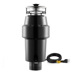 VEVOR Food Waste Garbage Disposal, 1HP 3700RPM DC Motor, Continuous Feed Kitchen Sink Garbage Disposer, 3-Bolt Mount