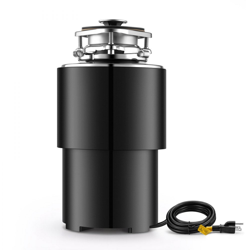 VEVOR Food Waste Garbage Disposal, 3/4HP 1500RPM AC Motor, Continuous Feed Kitchen Sink Garbage Disposer, 3-Bolt Mount