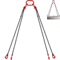 VEVOR Chain Sling, 5/16 inch x 10 ft Lifting Chains with Hooks, G80 Engine Chain Hoist Lifts, 11000 lbs/5 Ton Capacity