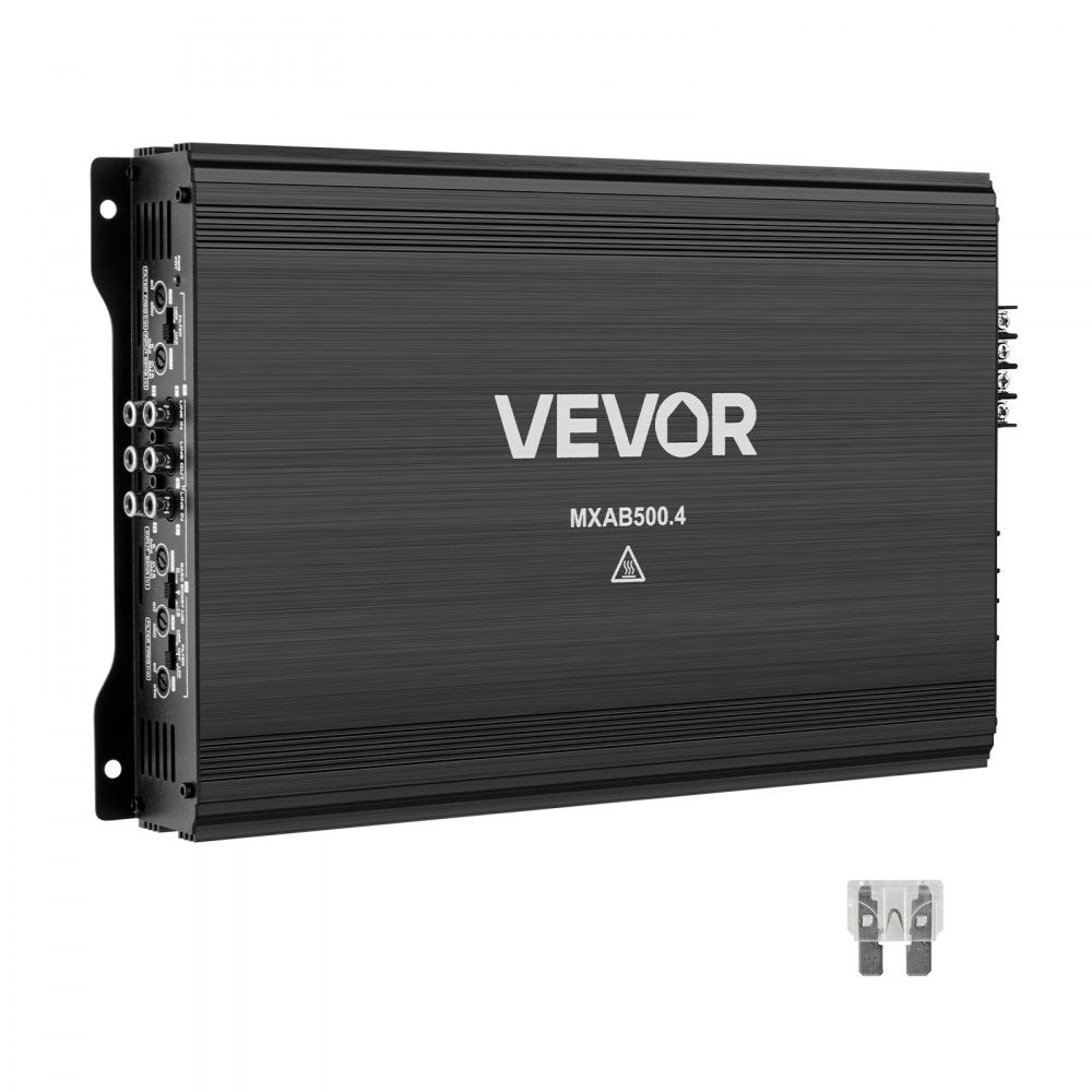 VEVOR 4 Channel Car Audio Amplifier 2 Ohm Stable Bridgeable Class A/B Full Range Amp Max Power 4 x 250W @ 4 Ohm / 4 x