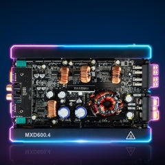 VEVOR 4 Channel Car Audio Amplifier 2 Ohm Stable Bridgeable Class D Full Range Amp Max Power 4 x 420W @ 4 Ohm / 4 x