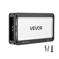 VEVOR 4 Channel Car Audio Amplifier 2 Ohm Stable Bridgeable Class D Full Range Amp Max Power 4 x 500W @ 4 Ohm / 4 x