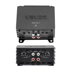VEVOR 4 Channel Car Audio Amplifier 2 Ohm Stable Bridgeable Class D Full Range Amp Max Power 4 x 110W @ 4 Ohm / 4 x