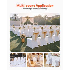 VEVOR Stretch Spandex Folding Chair Covers, Universal Fitted Chair Cover, Removable Washable Protective Slipcovers, for