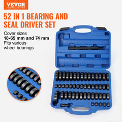 VEVOR 52PCS Custom Bushing Bearing & Seal Driver Set, Transmission Wheel Axle Bearing Race, Seal Driver Installer