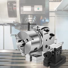 VEVOR Dividing Head BS-0 5Inch 3 Jaw Chuck Dividing Head Set Precision Semi Universal Dividing Head for Milling Machine