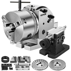 VEVOR Dividing Head BS-0 5Inch 3 Jaw Chuck Dividing Head Set Precision Semi Universal Dividing Head for Milling Machine