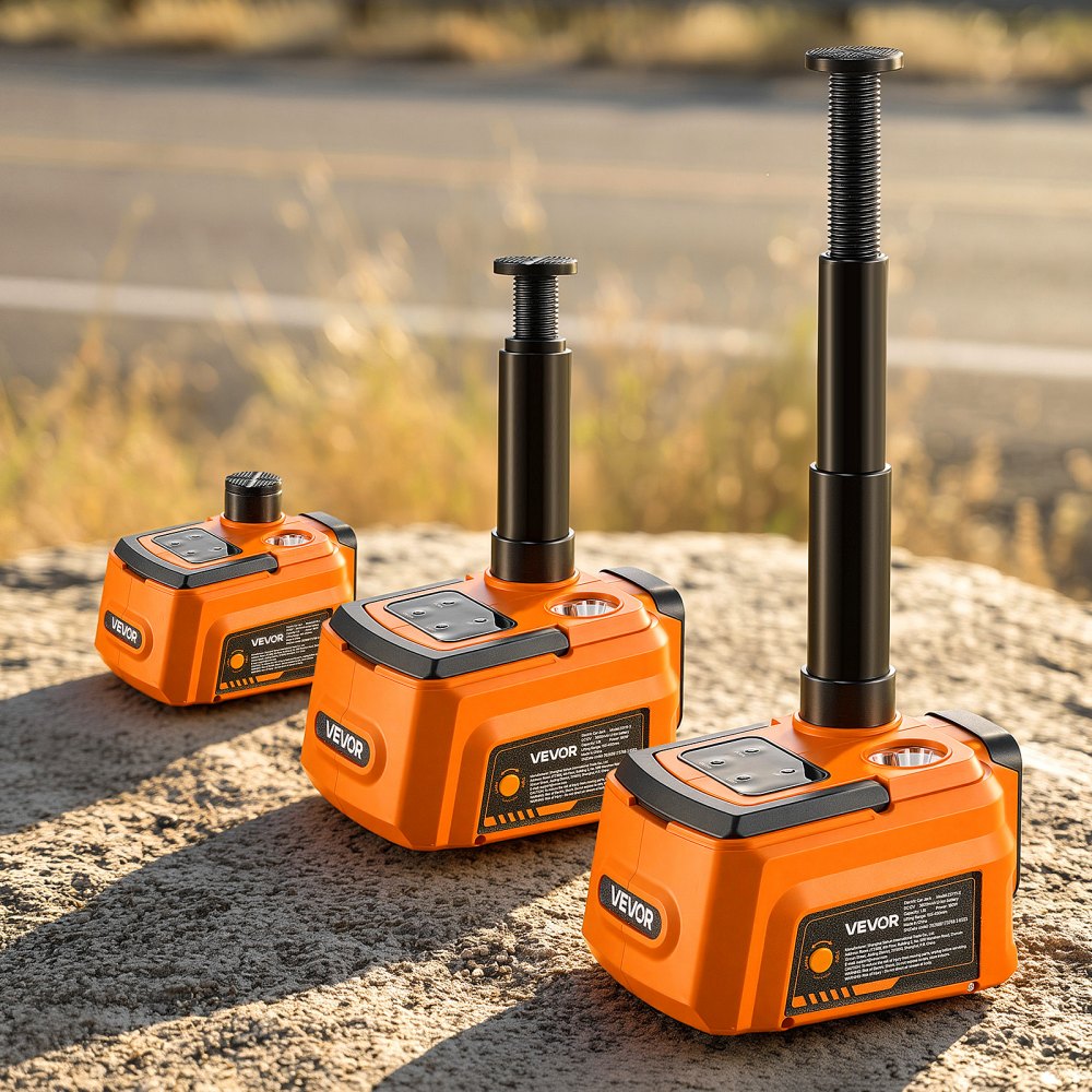 VEVOR 5T Cordless Electric Car Jack with Air Wrench & 2PCS Batteries, 12V Remote Control Hydraulic Car Floor Jack