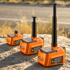 VEVOR 5T Cordless Electric Car Jack with Air Wrench & 2PCS Batteries, 12V Remote Control Hydraulic Car Floor Jack