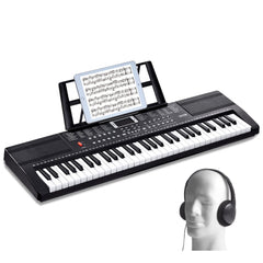VEVOR 61 Key Digital Keyboard Piano, 200 Tones 200 Rhythms, Electric Portable Piano Keyboard Kit with 60 Demo Songs