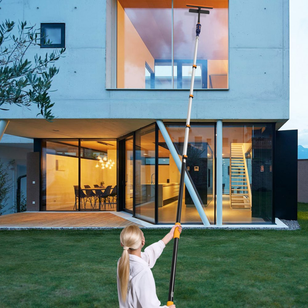 VEVOR Telescoping Pole, 6 to 24 FT Pole, Extension Multi-Purpose Pole, Sturdy Aluminum Alloy Paint Extendable Pole with