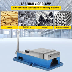VEVOR 6'' ACCU Lock Vise for Precision, Milling Vice with 6 Inch Jaw for Drill Press, Milling & Drilling Bench Clamp
