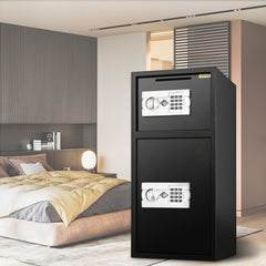 VEVOR Large Double Door Security Safe Box 2.6 Cubic Feet Steel Safe Box Strong Box with Digital Lock for Money Gun