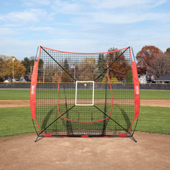 VEVOR 7x7 ft Baseball Softball Practice Net, Portable Baseball Training Net for Hitting Batting Catching Pitching