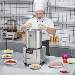 VEVOR Food Processor & Vegetable Chopper, 19 Quart Food-Grade Stainless Steel Food Processor Chopper with S-Curve Blade