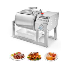 VEVOR Commercial Meat Tumbler Marinator, 20L Vacuum Tumbler Marinating Machine with Bidirectional Rotation and 3-Speed
