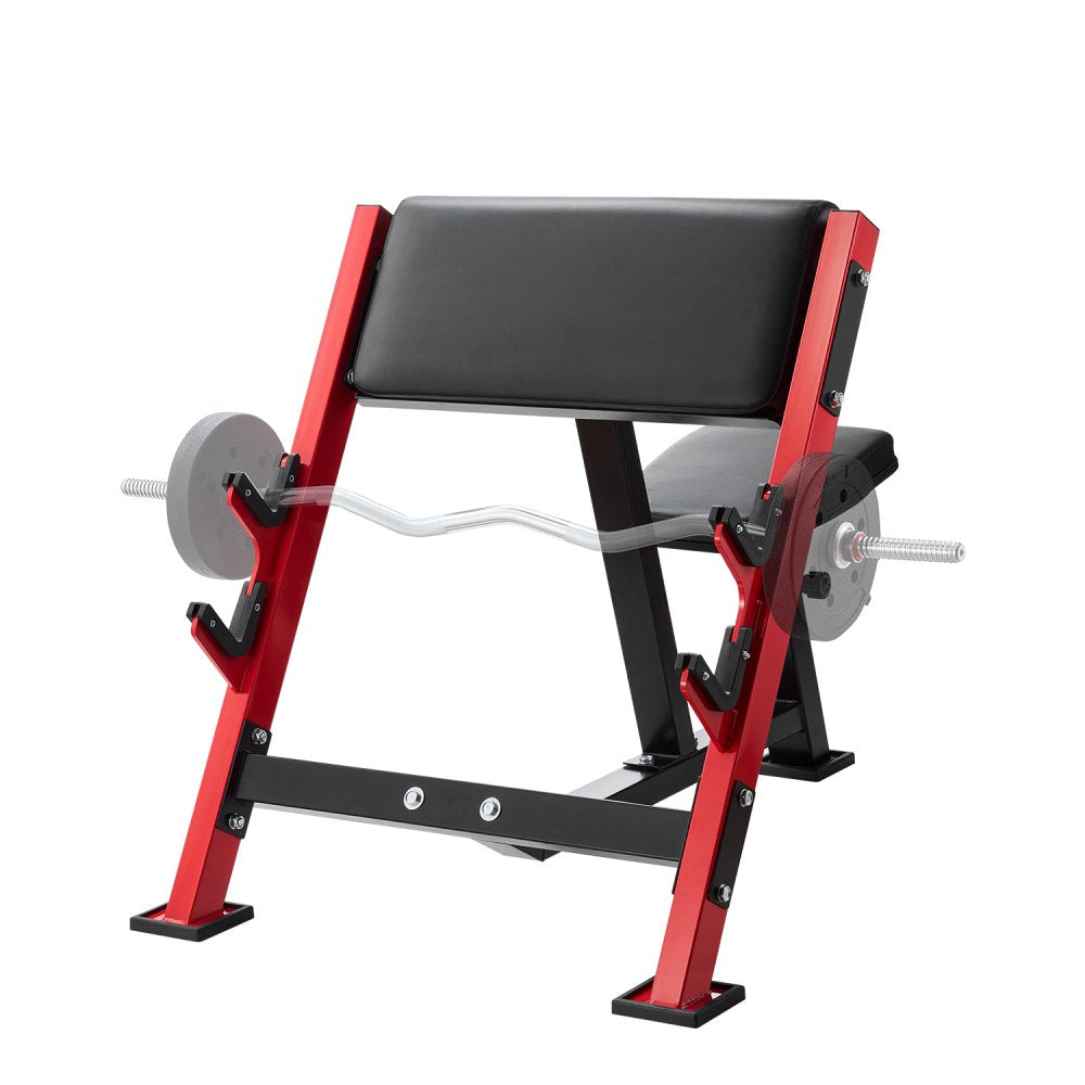 VEVOR Preacher Curl Bench, Strength Training Benches, Max load 660 LBS Home Gym Fitness Equipment, Seated Arm Isolated