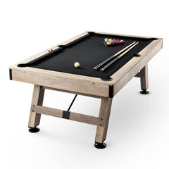 VEVOR Billiards Table, 7 ft Pool Table, Adjust Legs Stable Billiards Table, Pool Table Set Includes Balls, Cues, Chalks