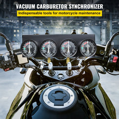 Bestauto Fuel Vacuum Carburetor Synchronize Tool Kit Fuel Vacuum Carburetor Synchronizer carb sync Gauge Set with