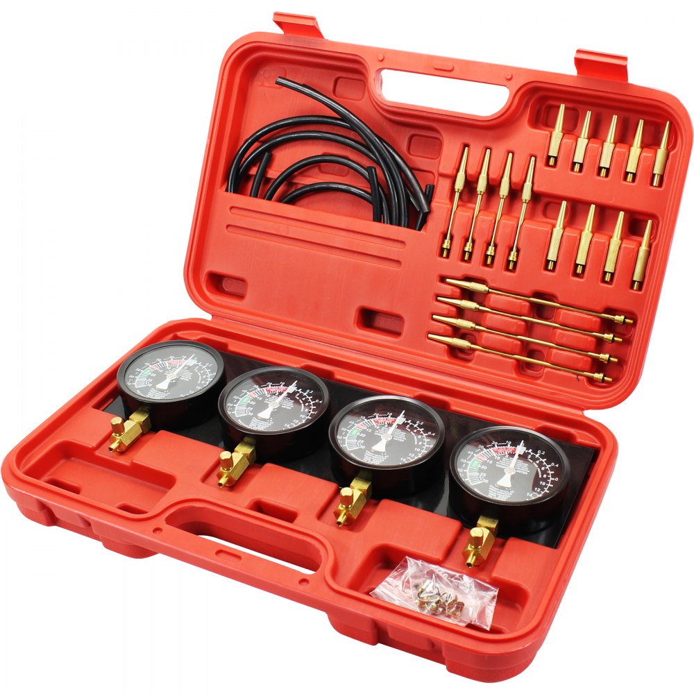 Bestauto Fuel Vacuum Carburetor Synchronize Tool Kit Fuel Vacuum Carburetor Synchronizer carb sync Gauge Set with