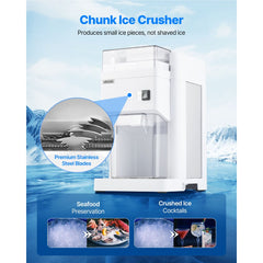 VEVOR Commercial Ice Shaver Machine, 1.91QT /1.8L Large Electric Ice Cube Crusher Shaved Maker with 300W Premium Motor