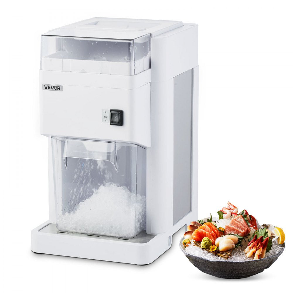 VEVOR Commercial Ice Shaver Machine, 1.91QT /1.8L Large Electric Ice Cube Crusher Shaved Maker with 300W Premium Motor