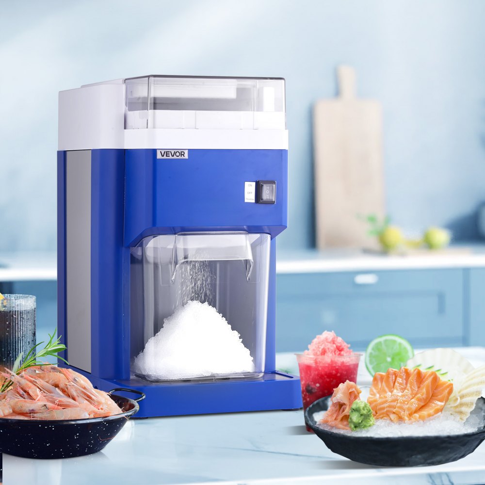 VEVOR Commercial Ice Shaver Machine, 1.91QT /1.8L Large Electric Snow Cone Machine, Fine & Fluffy with 300W Motor